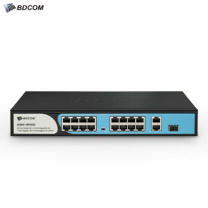 BDCOM S1200-16P2G1S 16 x 10/100 Mbps 2x1G Sfp Network PoE Switch